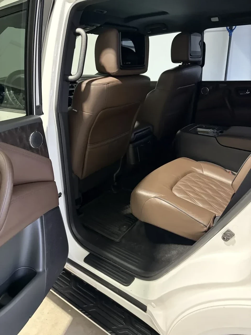 Nissan Armada interior after detailing — close up