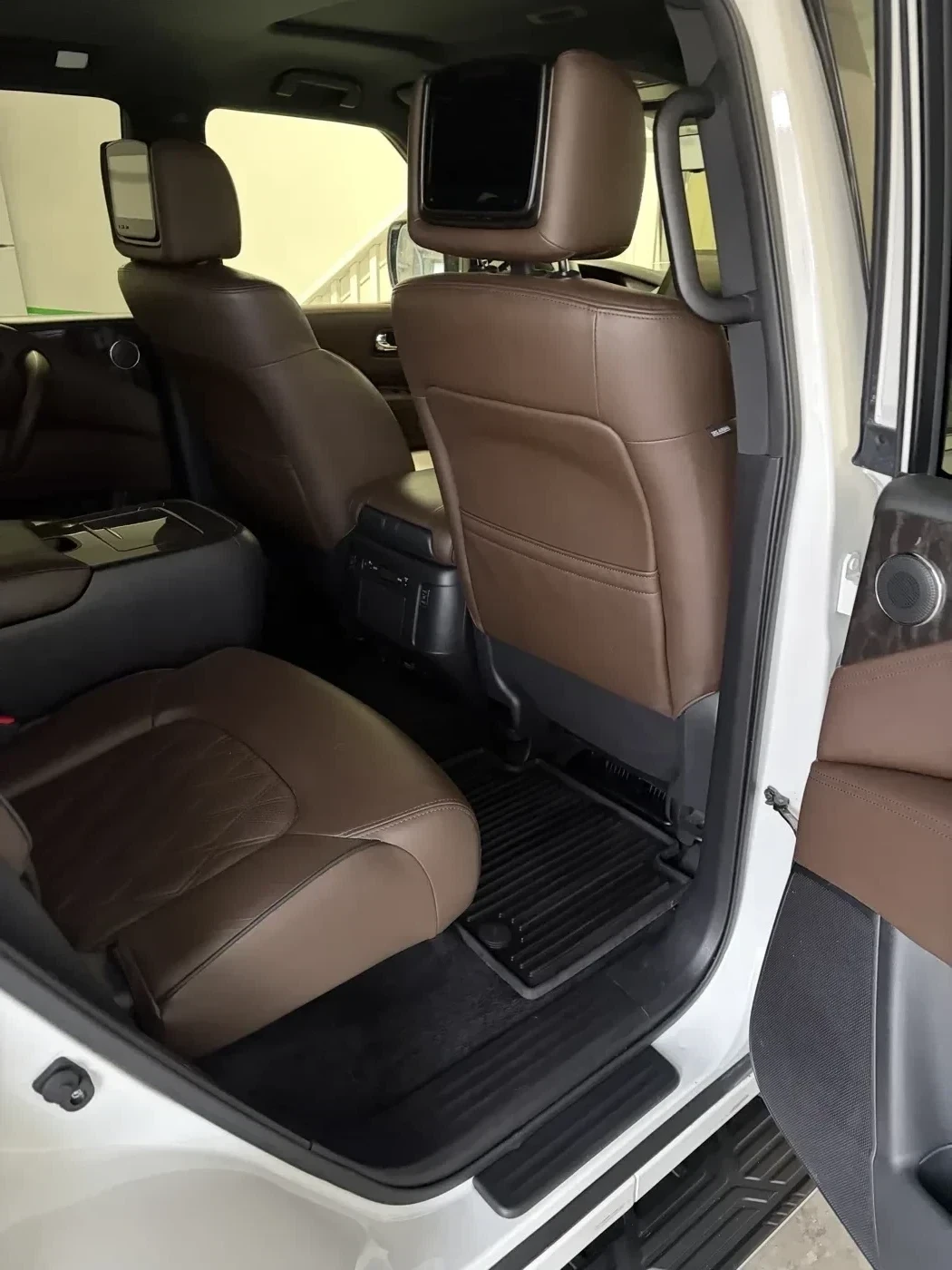 Nissan Armada interior after detailing — close up