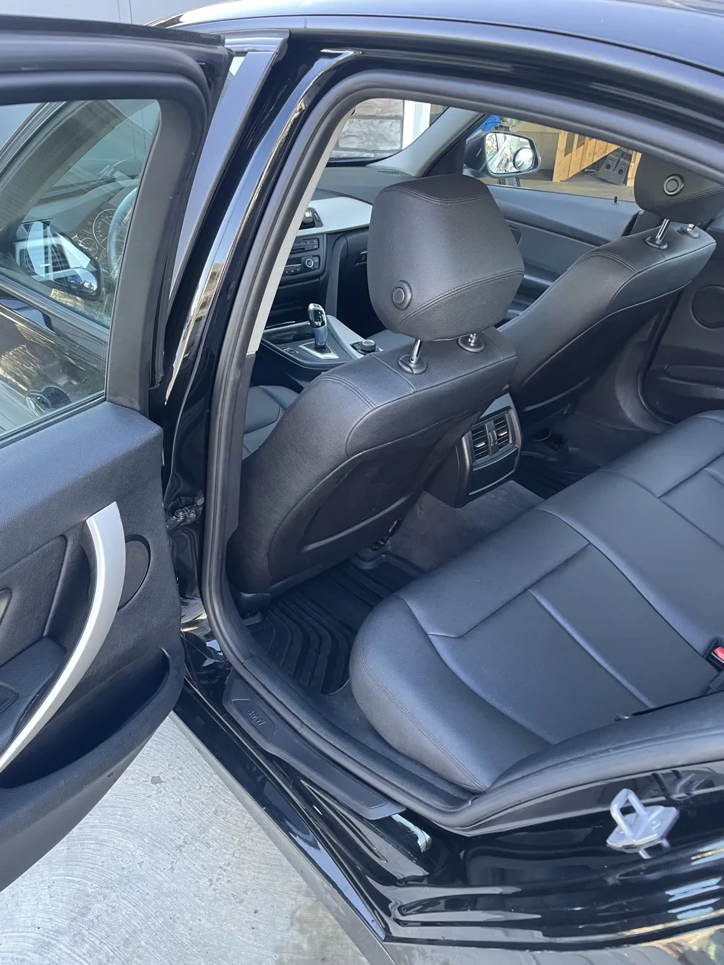 BMW 3 Series interior after detailing — close up