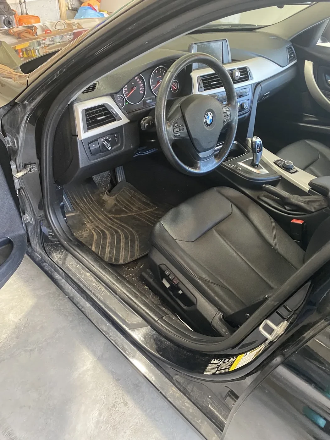 BMW 3 Series interior before detailing by Kirpa Car Care