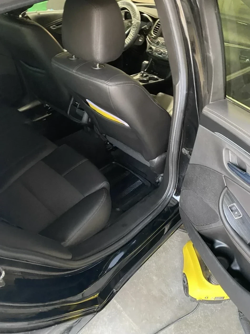 Chevrolet Malibu interior after detailing — close up