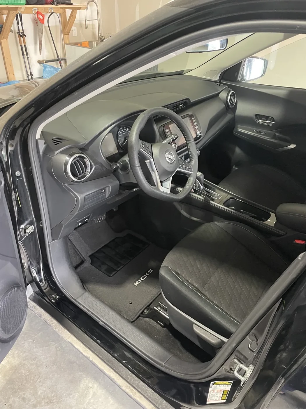 Nissan Kicks interior after professional detailing by Kirpa Car Care