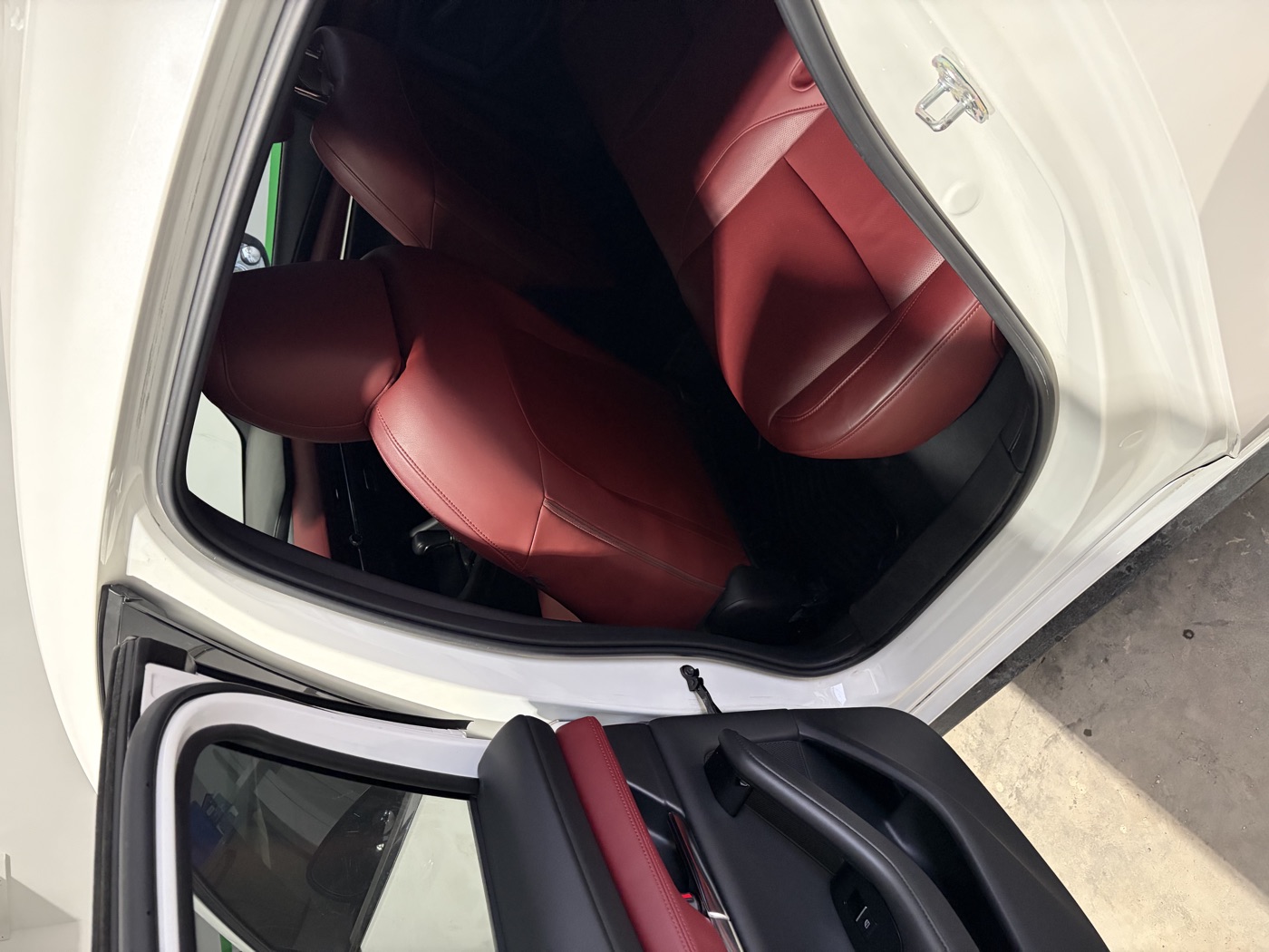 Mazda 3 interior after detailing — close up