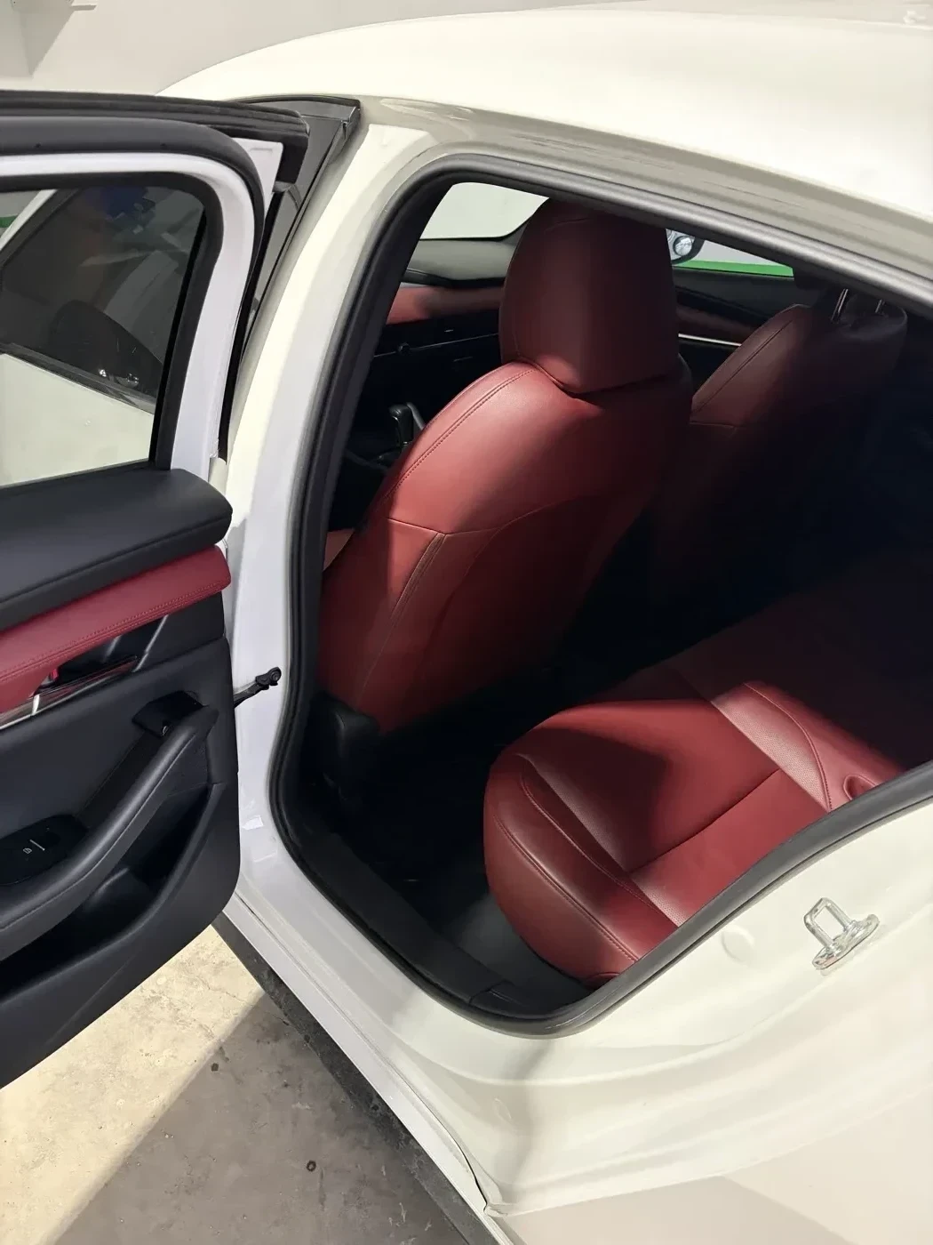 Mazda 3 interior after detailing — close up