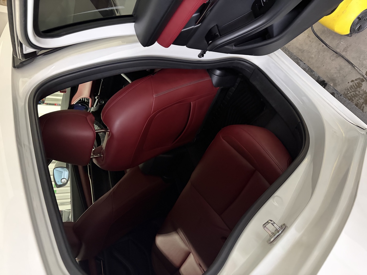 Mazda 3 interior after detailing — close up