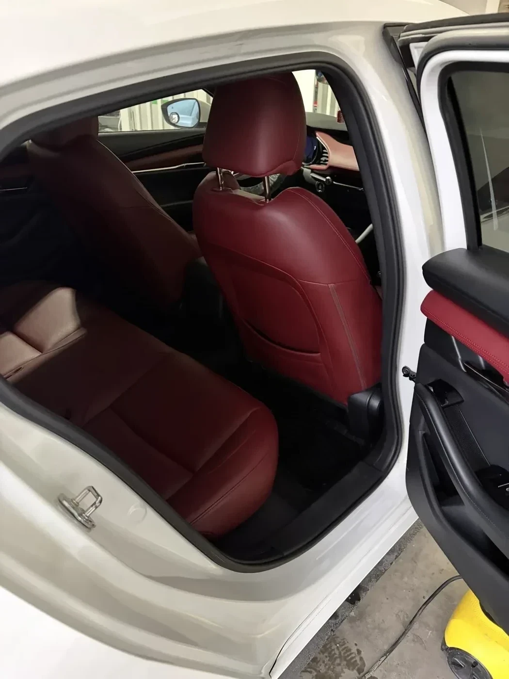 Mazda 3 interior after detailing — close up