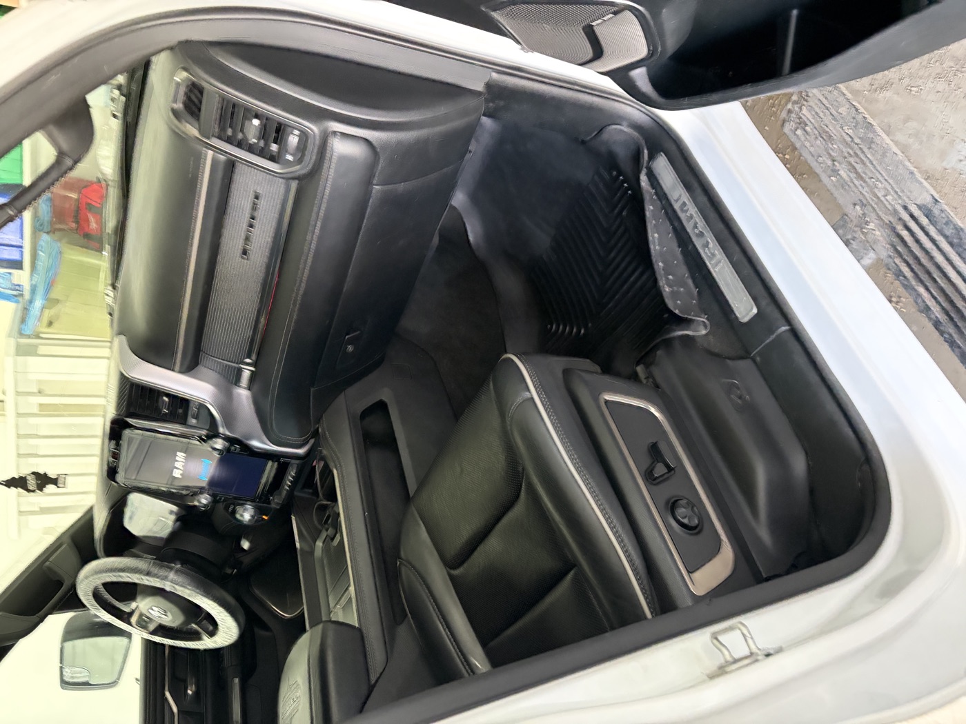 RAM 1500 interior after detailing — close up