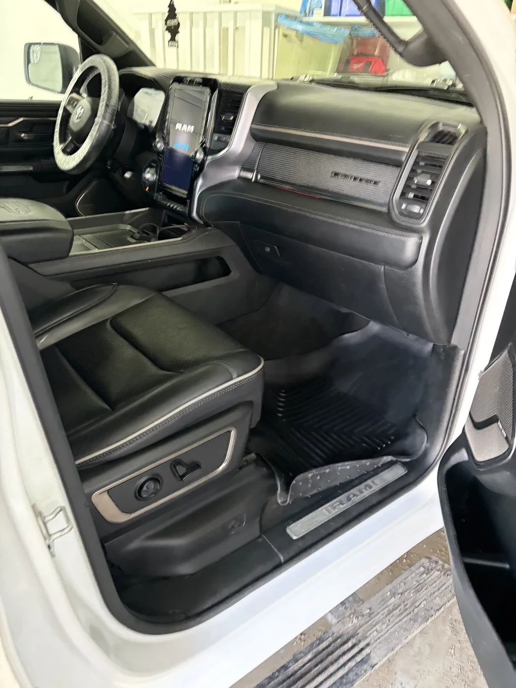 RAM 1500 interior after detailing — close up
