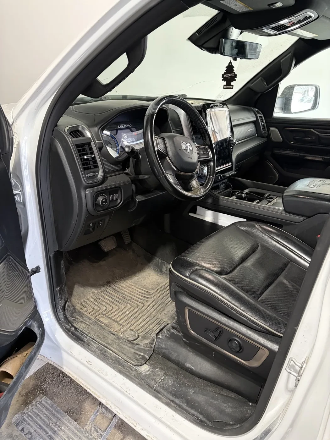 RAM 1500 interior before detailing by Kirpa Car Care