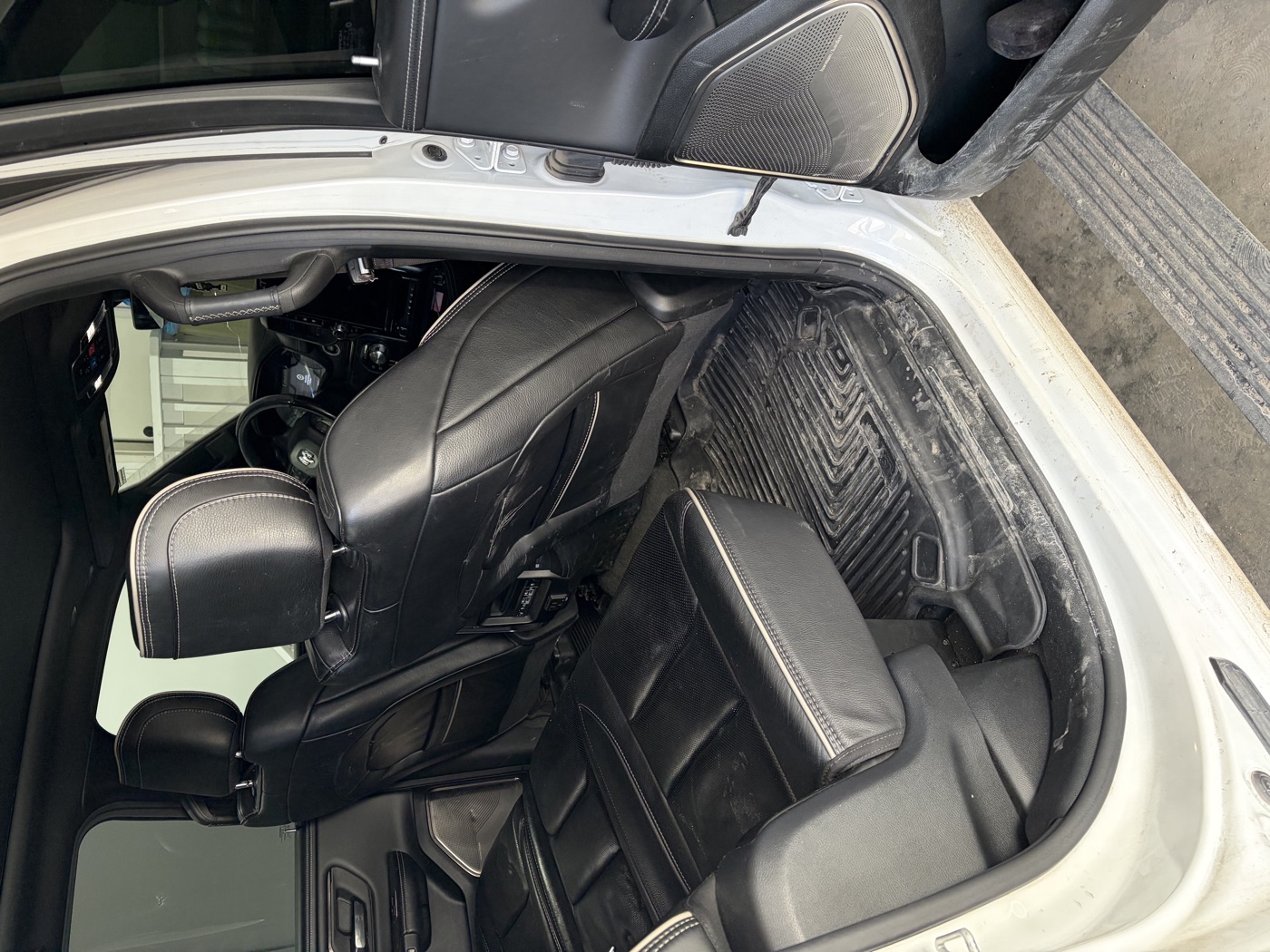 RAM 1500 interior before detailing — close up