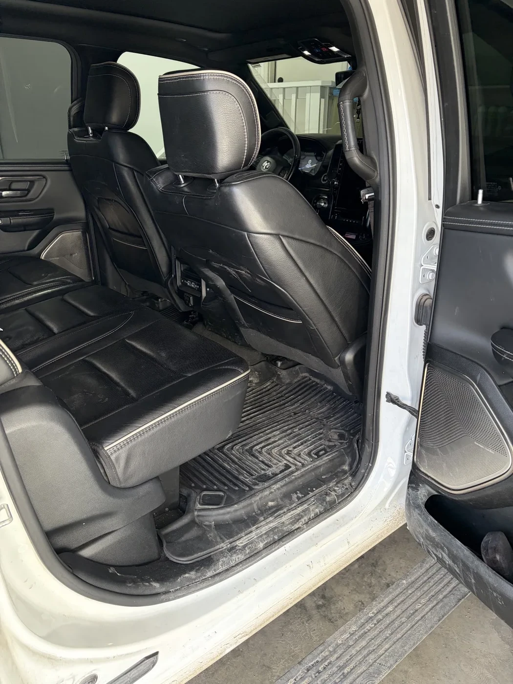 RAM 1500 interior before detailing — close up